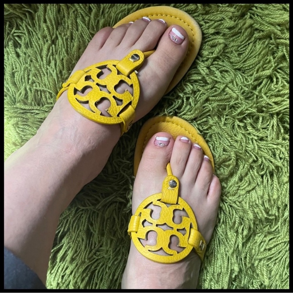 Tory Burch Authentic Miller Yellow Sandals